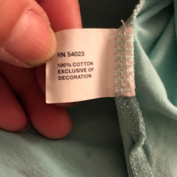 Gap size X Large aqua blue camisole with white trim & stretch - Picture 7 of 10